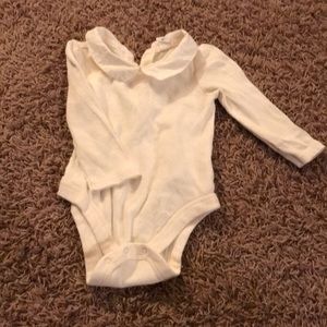 Baby Gap off white onesie with collar